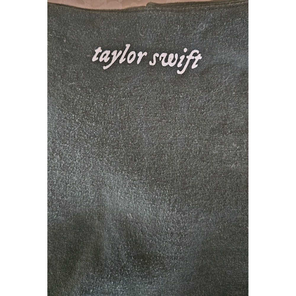 Taylor Swift In The Trees Folklore Hoodie Sweatshirt Womens Small Green Pocket - Picture 6 of 11